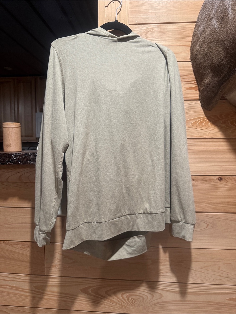 Men's Hooded Lightweight Sweater - Sage Green